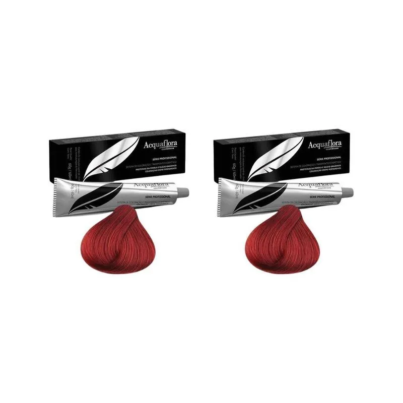 Coloraçao Acquaflora Perm 6.66 Lr Esc Verm Int 60G-Kit C/2Un