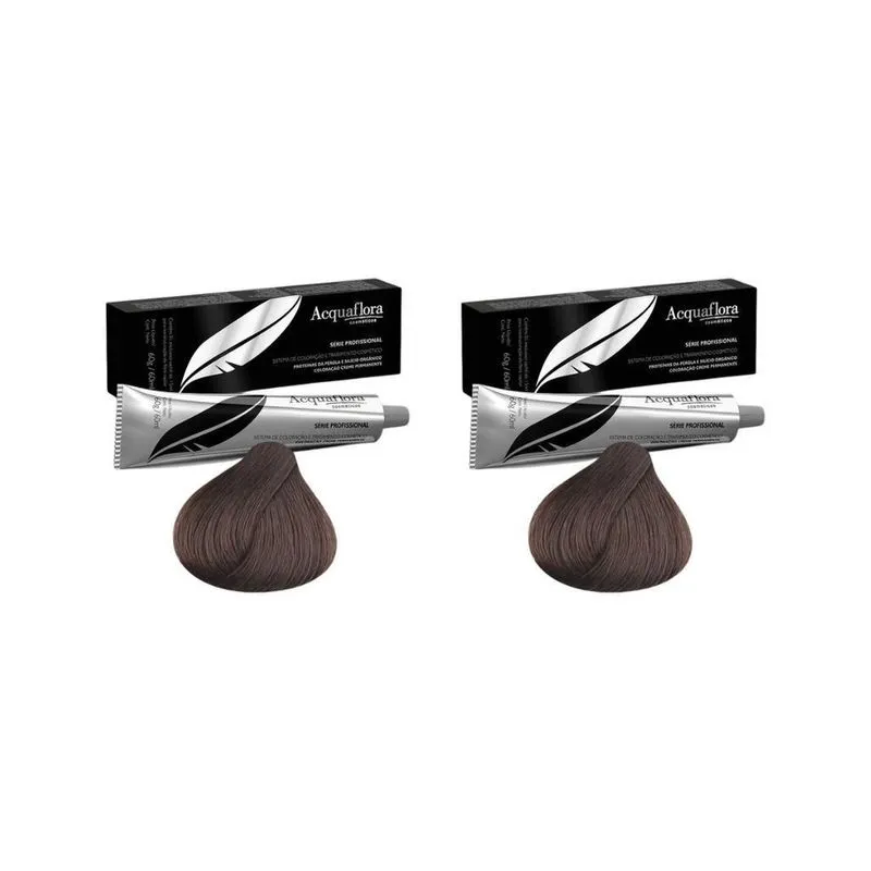 Coloraçao Acquaflora Perm 6.7 Louro Esc Marrom 60G-Kit C/2Un