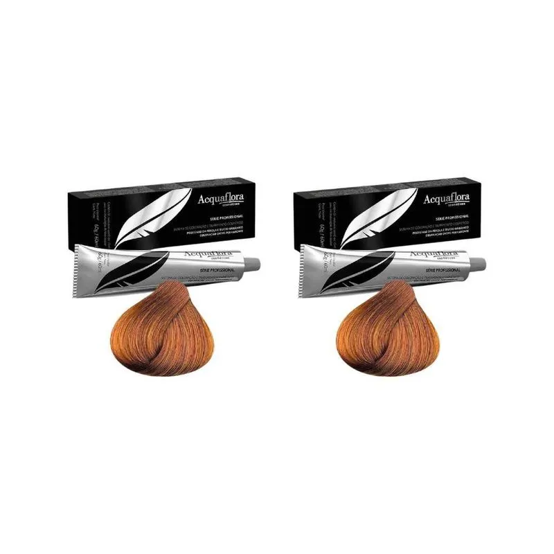 Coloraçao Acquaflora Perm 7.4 Louro Medio Acob 60G-Kit C/2Un