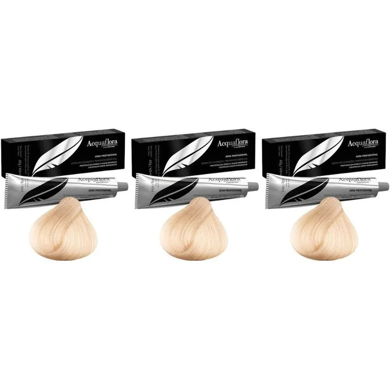 Coloraçao Acquaflora Perm 9.12 Lr Muito Cl Esp 60G-Kit C/3Un