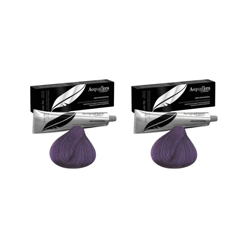 Coloraçao Acquaflora Permanente 0.2 Mix Violet 60g - Kit 2un