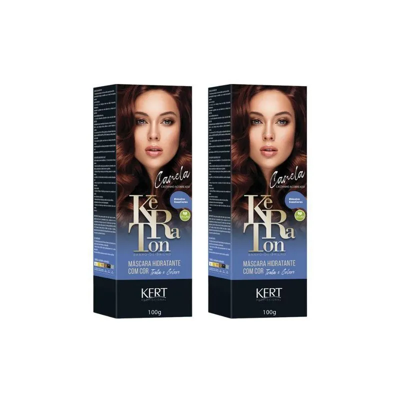 Coloração Keraton Banho De Brilho Canela Cast Acob-kit C/2un
