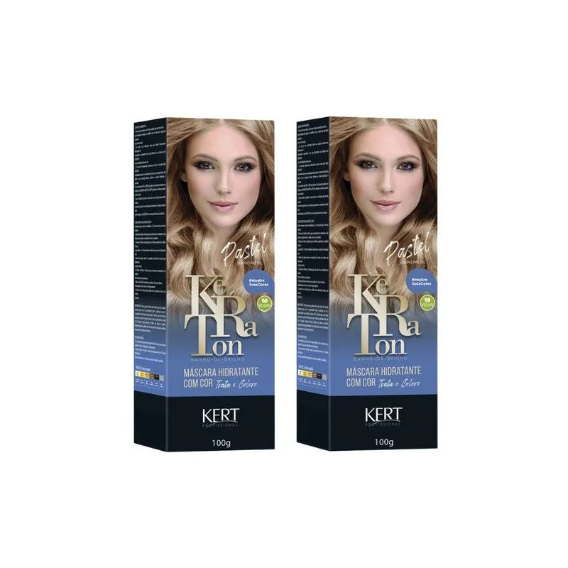 Coloração Keraton Banho De Brilho Louro Pastel - Kit Com 2un