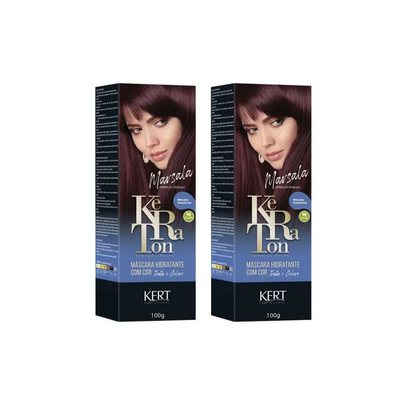 Coloração Keraton Banho De Brilho Marsala Ver Terr-kit C/2un