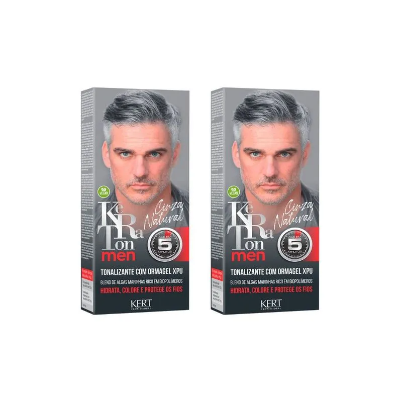 Coloração Keraton Men Cz Natural - Kit c/ 2un
