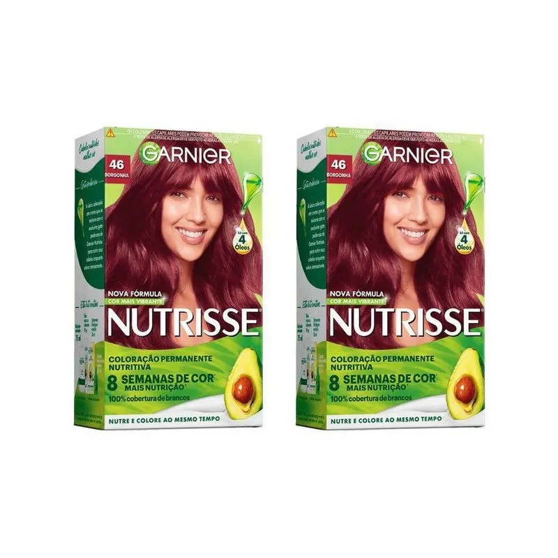 Coloraçao Nutrisse 46 Castanho Vermelho / Borgonha-Kit C/2Un