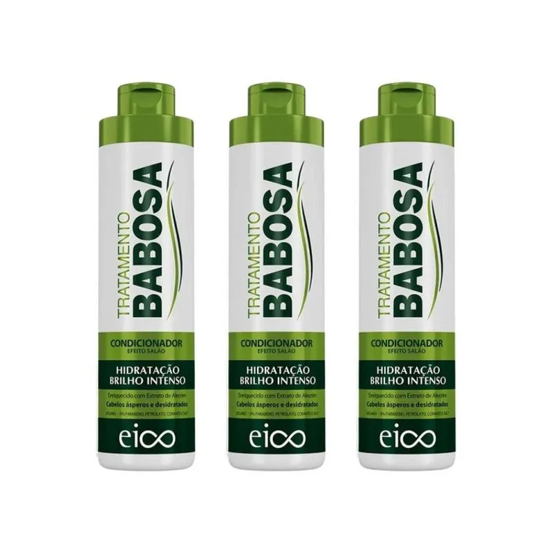 Condicionador Eico 800Ml Babosa - Kit Com 3Un