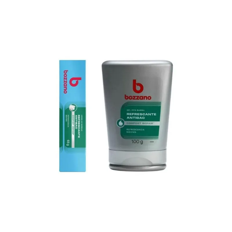 Kit Bozzano Refrescante Creme Barbear+gel Pos Barba