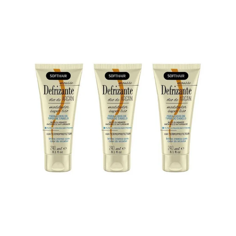 Defrizante Soft Hair 240ml Argan-kit C/3un
