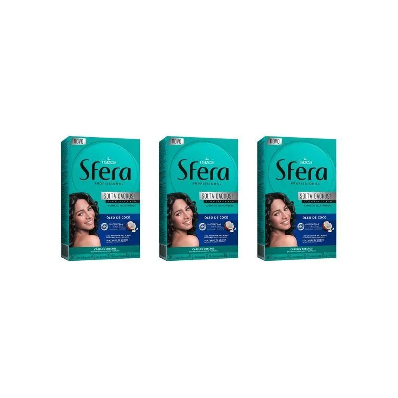 Alisante Sfera 80g Solta Cachos - Kit C/3un