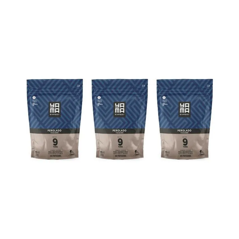 Po Descolorante Yama Perolado 300g - Kit Com 3un