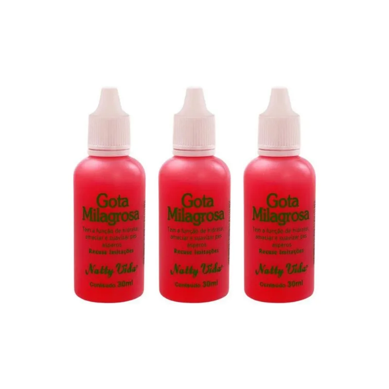 Gota Milagrosa Para Pés E Mãos Natti Vida 30ml - Kit Com 3un