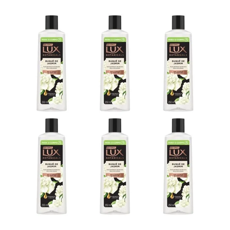 Sabonete Liquido Lux 250ml Buque Jasmim - Kit Com 6un