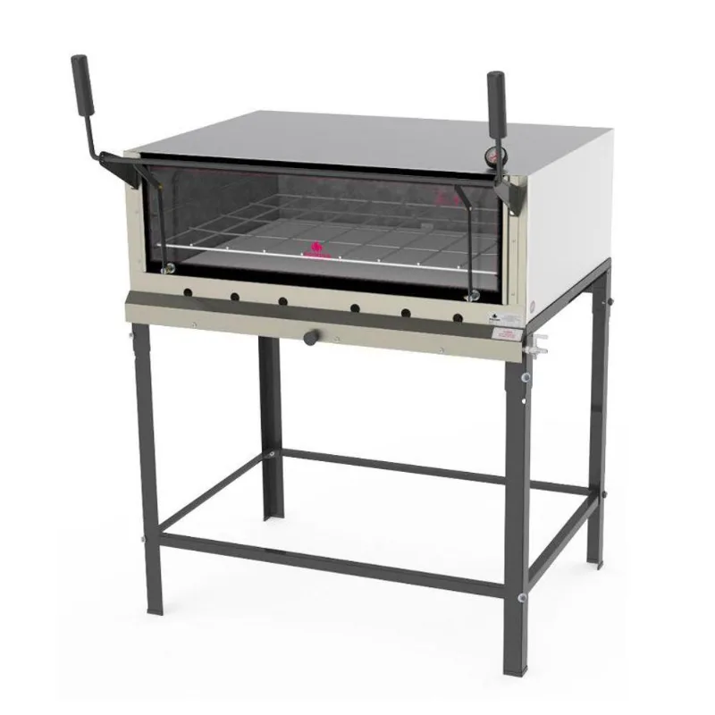 Forno Refratário Progás A Gás Prp-1000 S-kg Em Aço Inox 91 Cm Ladrilho Cinza 220v - Progás