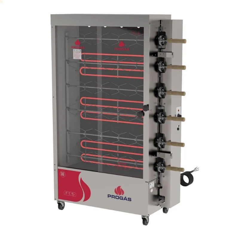 Forno Assador Rotativo Elétrico Progás Pr-631 E 6 Espetos 380v P45797 - Progás