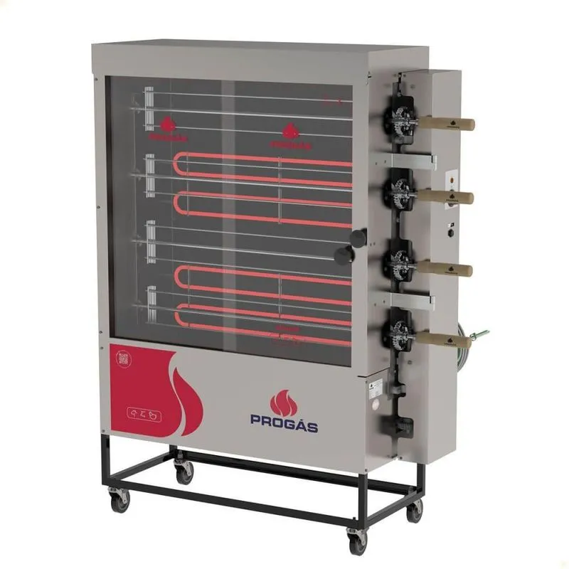 Forno Assador Rotativo Elétrico Progás Pr-621 E 4 Espetos 220v P45916