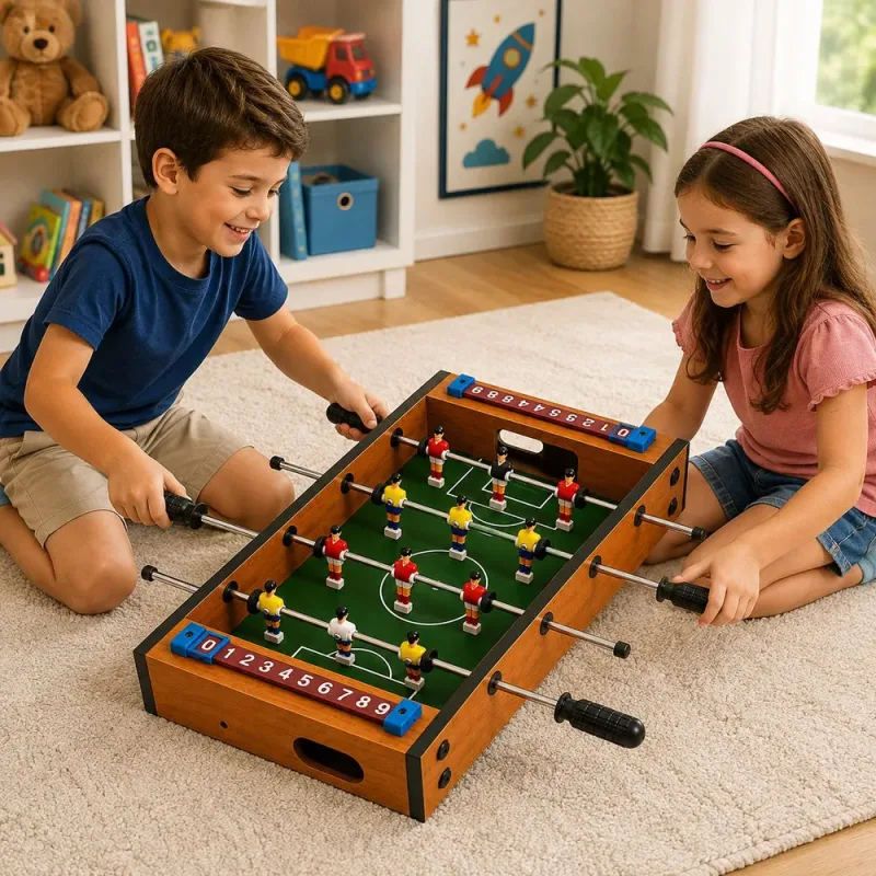 Mesa Infantil Pebolim Portátil 34cm - Verde