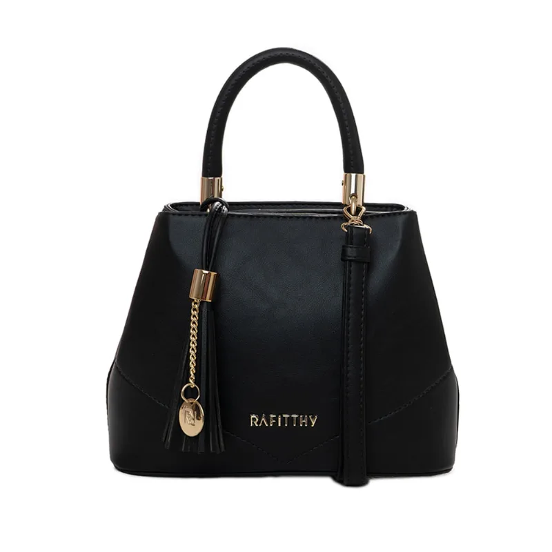 Bolsa Feminina Rafitthy Média com Duas Alças Preto - U
