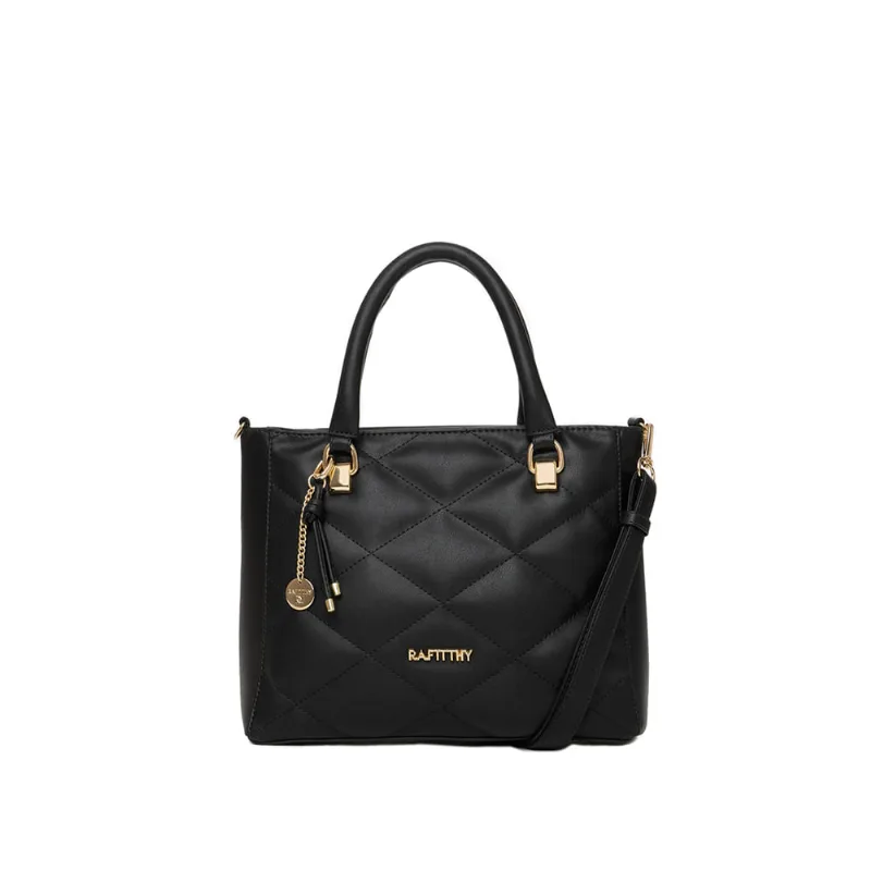 Bolsa Feminina Rafitthy Média Matelassê Transversal Preto - U