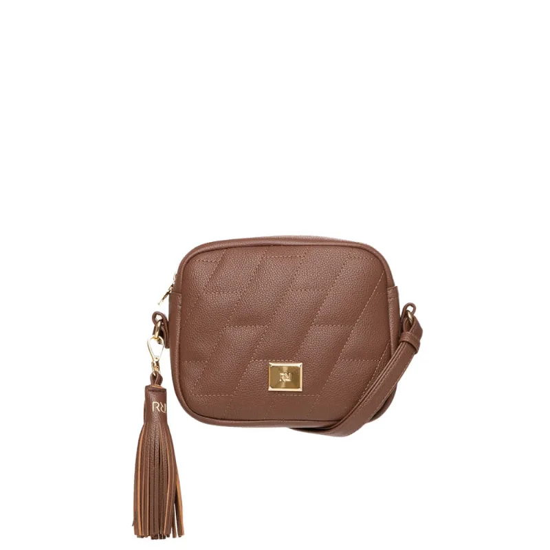 Mini Bolsa Feminina Rafitthy Matelassê Caramelo - U