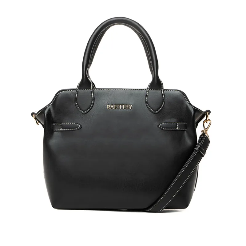 Bolsa Feminina Rafitthy Tote Média Costura Preto - U