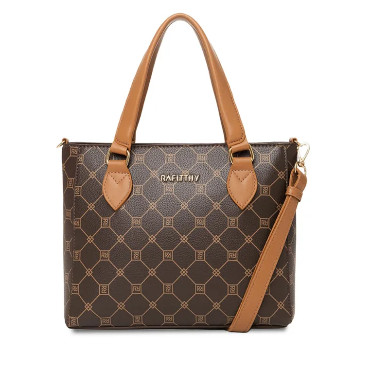 Bolsa Feminina Rafitthy Tote Média Marrom Escuro - U