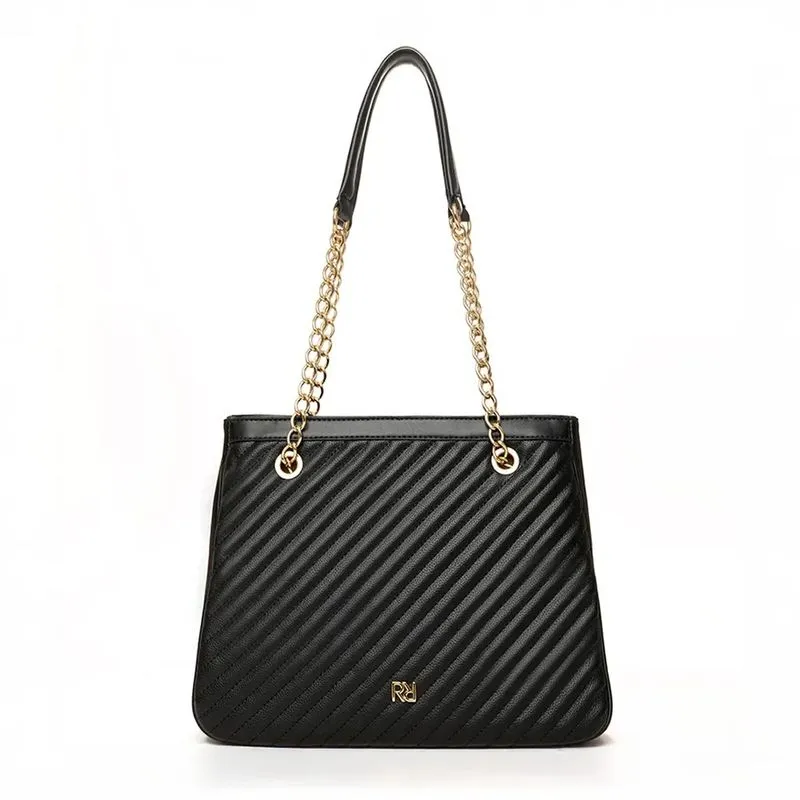 Bolsa Shopper Rafitthy Feminina Preto Casual UNICO
