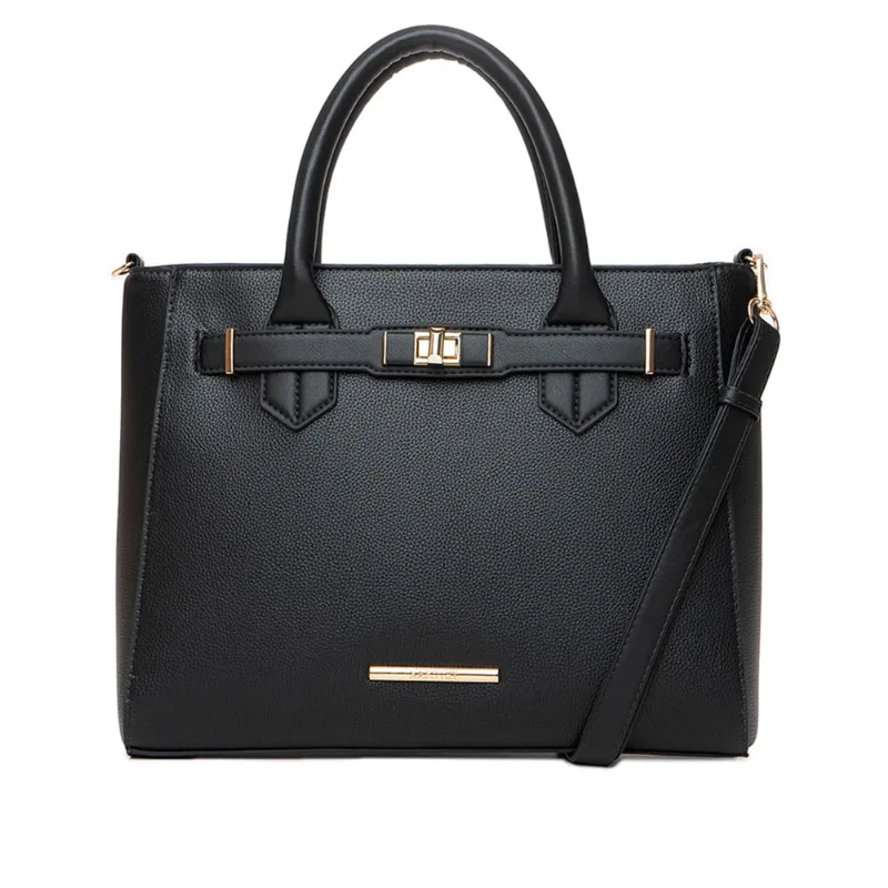 Bolsa Feminina Rafitthy Tote Grande Alça Removível Preto - U