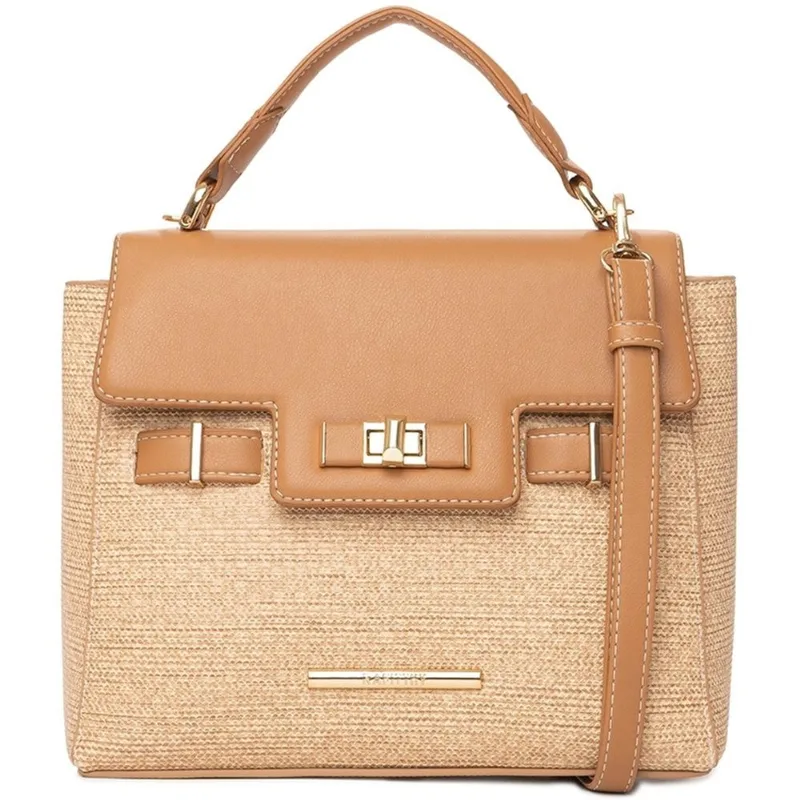 Bolsa Tote Transversal Feminina Rafitthy 28.16121 Palha