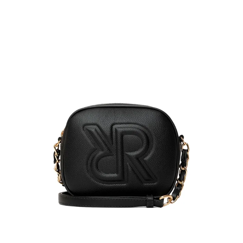 Bolsa Feminina Rafitthy Tiracolo Alça Correntes Pequena Preto - U