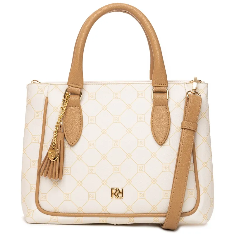Bolsa Tote Transversal Feminina Rafitthy 28.16137 Off-white