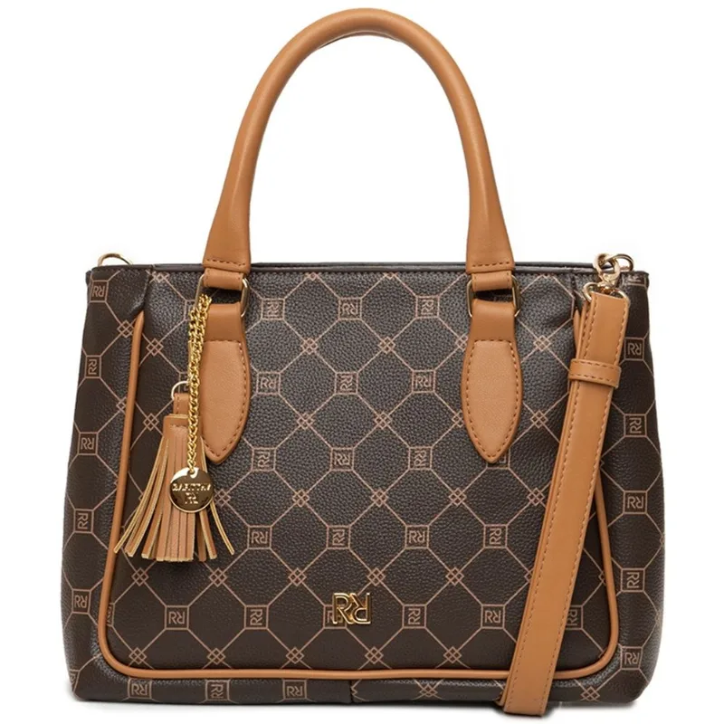 Bolsa Tote Transversal Feminina Rafitthy 28.16137 Marrom