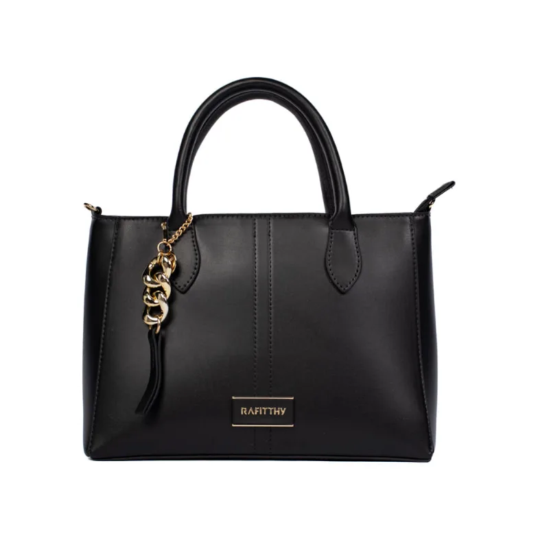 Bolsa Feminina Rafitthy Tote Napa Alça Extra Preta - U