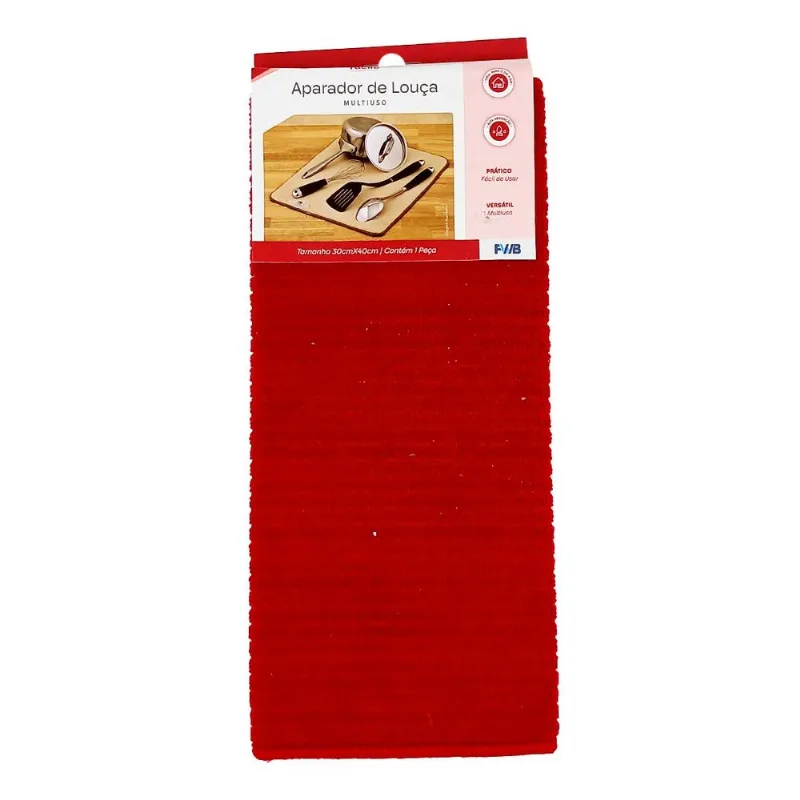 Aparador de Louça Multiuso 30x40cm em Poliéster FWB-Vermelho