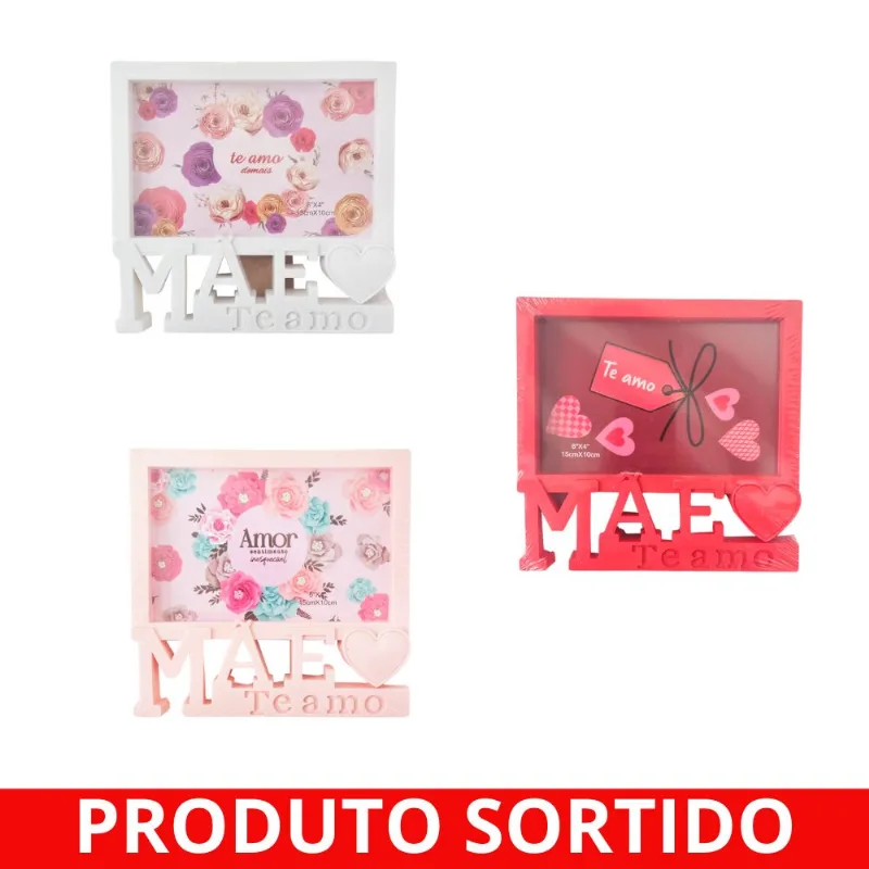 Porta Retrato 10x15 Mãe Te Amo FJ90711 Fwb - UN