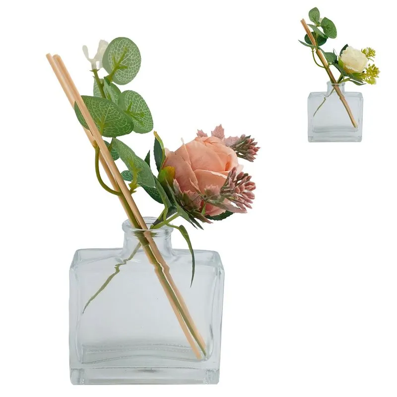 Frasco P/ Difusor Flor 130ml em Vidro FWB-Cores Sortidas
