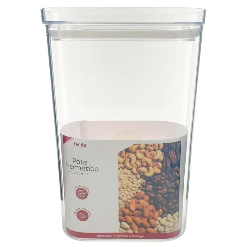 Pote Hermético Multiuso 2200ml em Plástico FWB