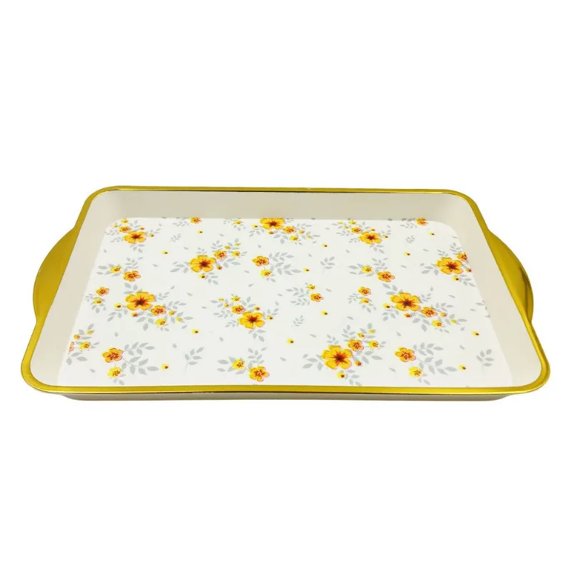 Bandeja Florida Retangular 32x20,3cm em Plástico FWB