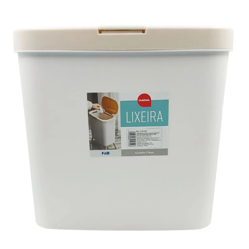 Lixeira C/ Pé 20x33,5x42,5cm em Plástico FWB
