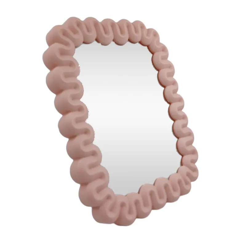 Espelho de Mesa 23x18cm em Plástico FWB-Rosa