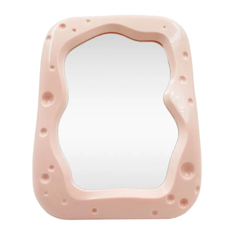 Espelho de Mesa 14x18cm em Plástico FWB-Rosa