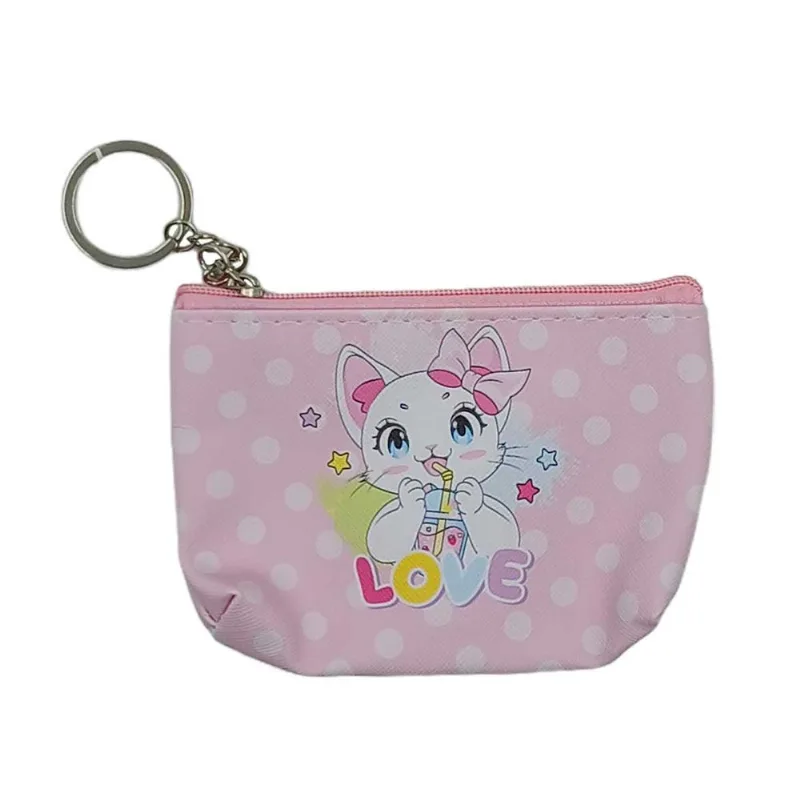 Porta Níquel Gatinhos 12x8cm em PVC FWB-Rosa