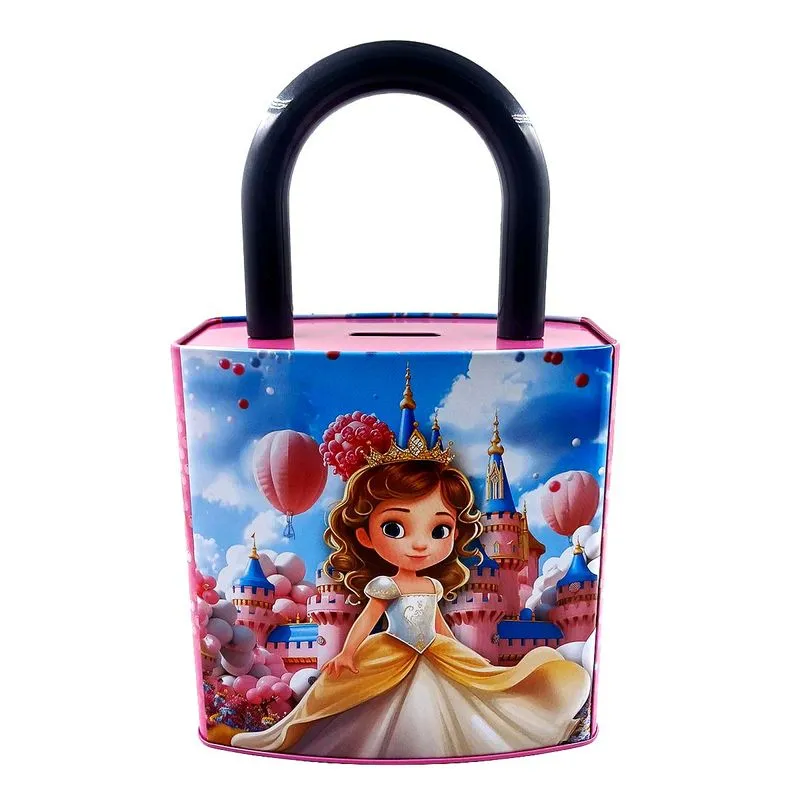 Cofre Princesas 26x16cm Decorativo em Metal FWB-Modelo 1