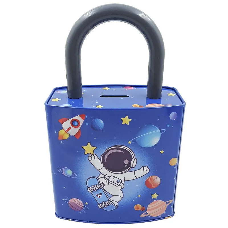 Cofre Astronauta 26x16cm Decorativo em Metal FWB-Modelo 1