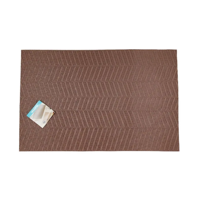 Jogo Americano Retangular 30x45cm em PVC FWB-Marrom Escuro