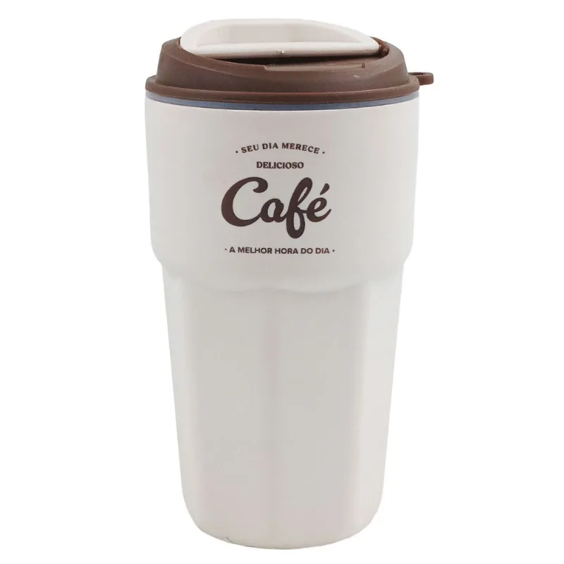 Copo C/ Tampa Café 530ml em Plastico FWB