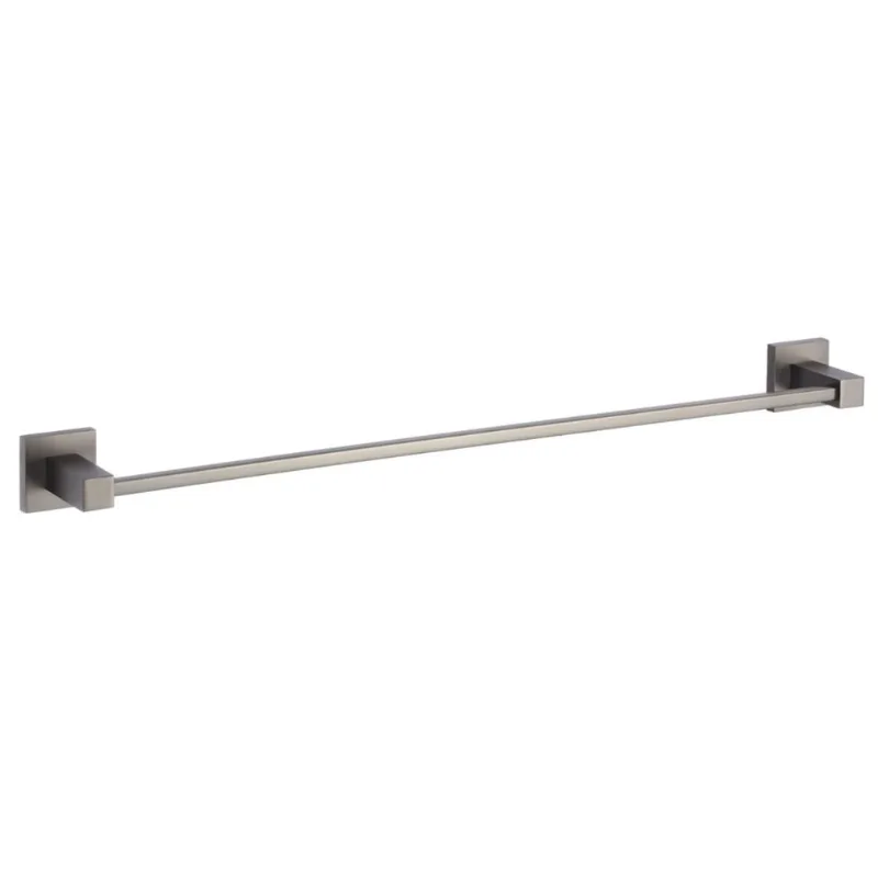 Toalheiro Barra 60cm Porta Toalha Banho Suporte Banheiro Lavatório Cinza Grafite Luxo Metal Premium pmx