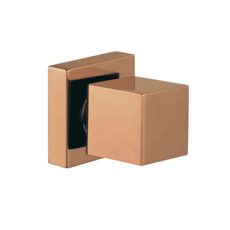 Acabamento para Registro padrão Base Deca Pressão Gaveta Quadrado Rose-Gold Metal Premium pmx