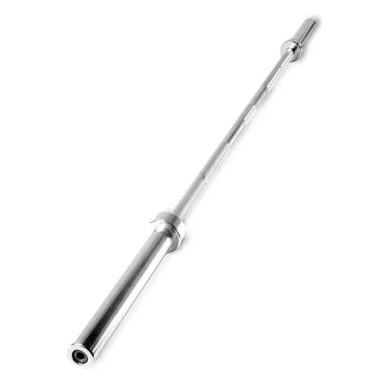 Barra Reta Cromada Olimpica 150cm - As - Cinza