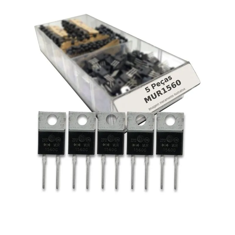 5x Diodo Mur1560g Mur 1560g Mur 1560 G - To220